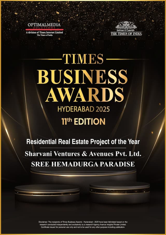 Sree Hemadurga Paradise Wins ‘Best Residential Project of the Year’ in Hyderabad